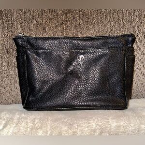 YOUNIQUE Black Faux Leather Cosmetic Bag